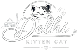Delhi Kitten Cat Logo
